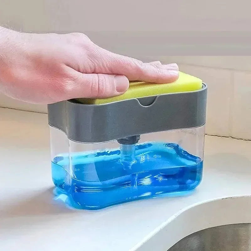 Dispensador de Detergente com Suporte para Esponja